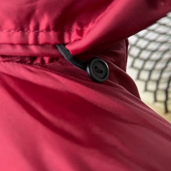 Vtg Rennoc Classic Nylon Varsity Jacket Sherpa/Quilted Lined Maroon Windbreaker - Picture 10 of 14